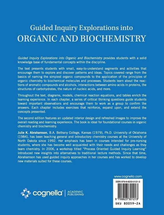 Produktbild: Guided Inquiry Explorations into Organic and Biochemistry