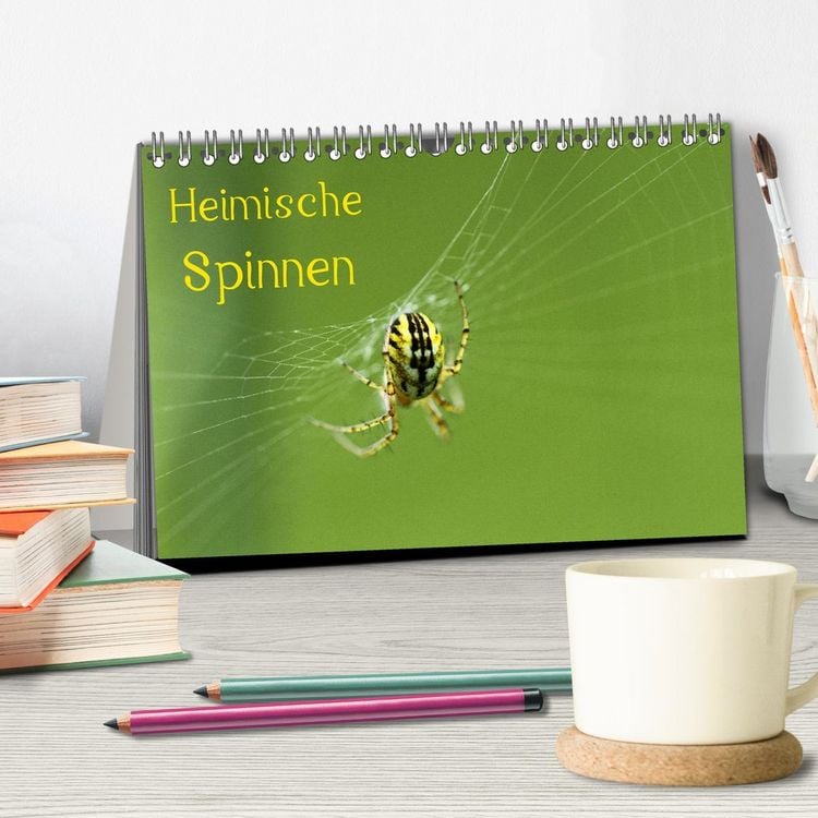 Produktbild: Heimische Spinnen (Tischkalender 2026 DIN A5 quer), CALVENDO Monatskalender