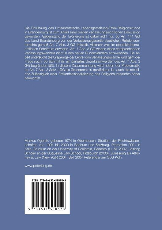 Produktbild: Geltung und Fortbestand der Verfassungsgarantie staatlichen Religionsunterrichts in den neuen Bundesl&auml;ndern