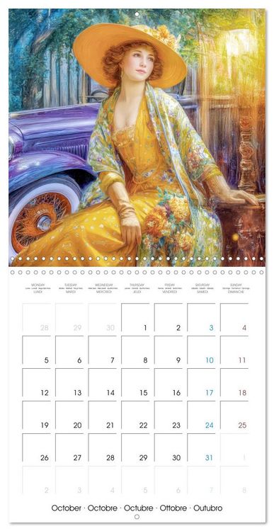 Produktbild: Stylish Women Art Nouveau Era (Wall Calendar 2026 12 &times; 12 Inch) CALVENDO 12 Month Wall Calendar
