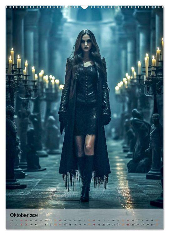Produktbild: Gothic ist cool (Wandkalender 2026 DIN A2 hoch), CALVENDO Monatskalender