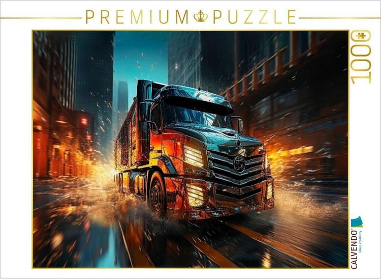 Produktbild: CALVENDO Puzzle Trucks | 1000 Teile Lege-Gr&ouml;&szlig;e 64x48cm Foto-Puzzle f&uuml;r gl&uuml;ckliche Stunden