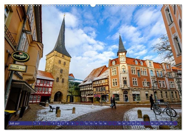 Produktbild: Duderstadt im Winter (Wandkalender 2027 DIN A2 quer), CALVENDO Monatskalender