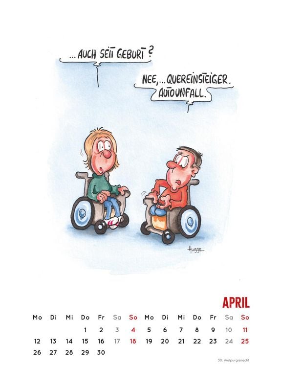 Produktbild: Handicaps 2027: Monatskalender f&uuml;r die Wand