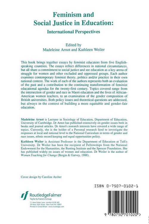 Produktbild: Feminism And Social Justice In Education