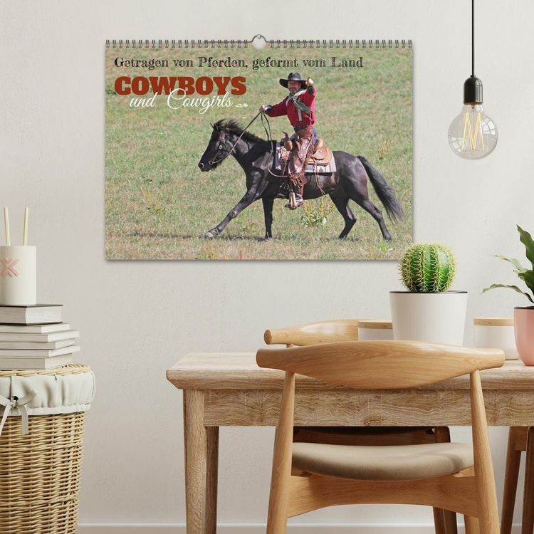 Produktbild: Getragen von Pferden, geformt vom Land - COWBOYS und Cowgirls (Wandkalender 2027 DIN A3 quer), CALVENDO Monatskalender