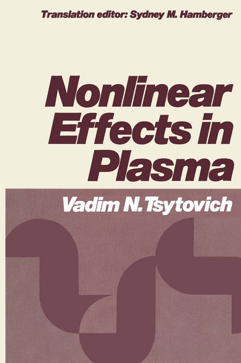 Produktbild: Nonlinear Effects in Plasma