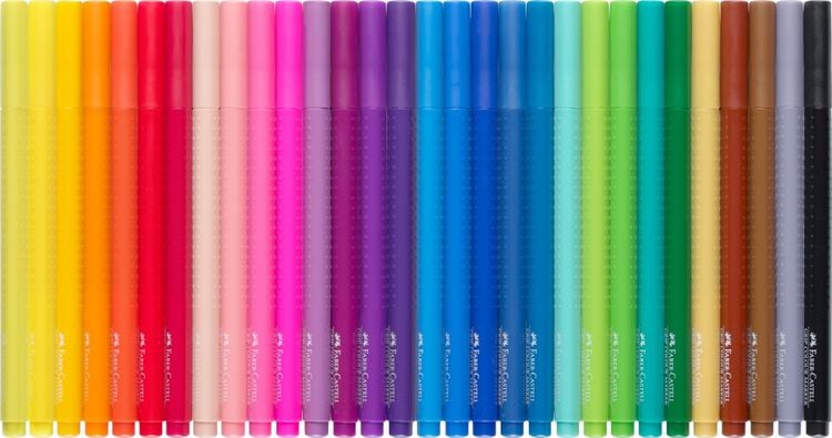 Faber-Castell Filzstift Grip Colour Marker 30er Set