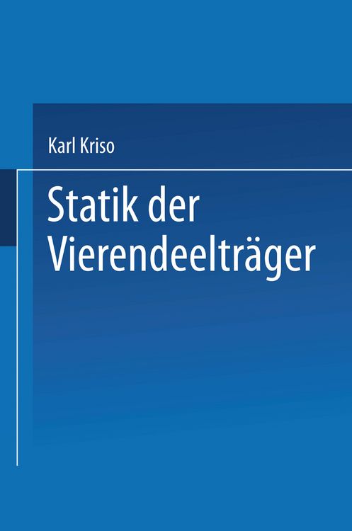 Produktbild: Statik der Vierendeeltr&auml;ger