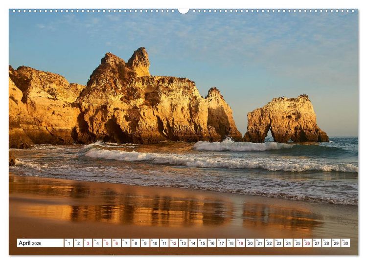 Produktbild: Algarve - Die sch&ouml;nste K&uuml;ste Europas (Wandkalender 2026 DIN A2 quer), CALVENDO Monatskalender