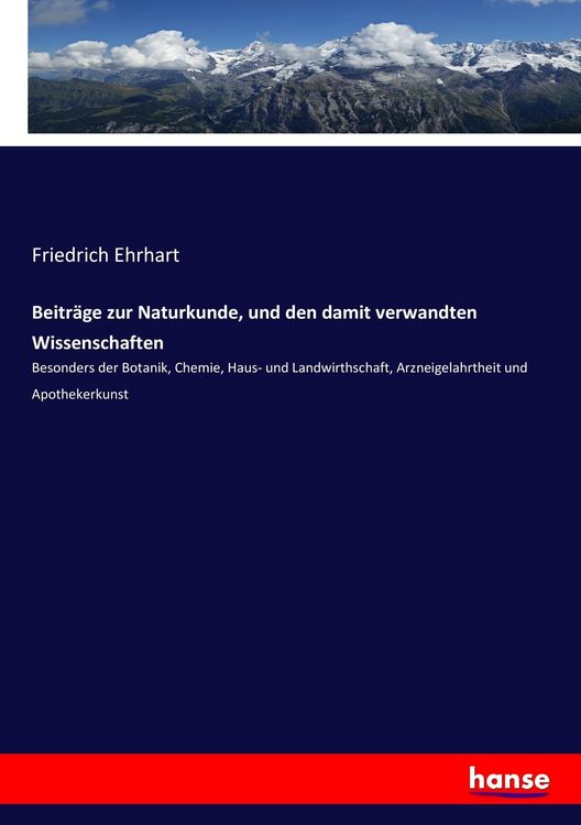 Produktbild: Beitr&auml;ge zur Naturkunde, und den damit verwandten Wissenschaften