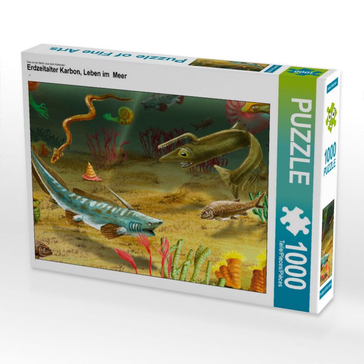 Produktbild: CALVENDO Puzzle Erdzeitalter Karbon, Leben im Meer | 1000 Teile Lege-Gr&ouml;&szlig;e 64x48cm Foto-Puzzle f&uuml;r gl&uuml;ckliche Stunden