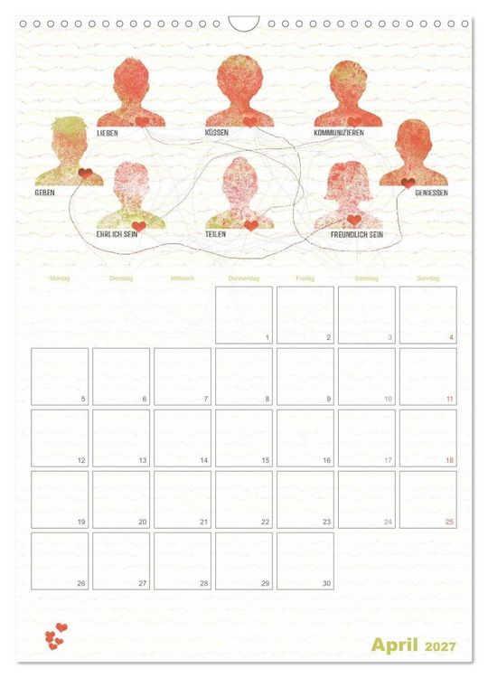 Produktbild: Liebe macht gl&uuml;cklich (Wandkalender 2027 DIN A3 hoch), CALVENDO Monatskalender