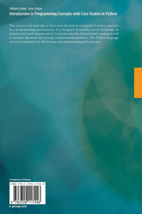 Produktbild: Introduction to Programming Concepts with Case Studies in Python