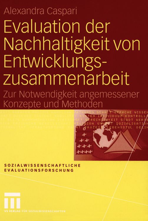 Produktbild: Evaluation der Nachhaltigkeit von Entwicklungszusammenarbeit