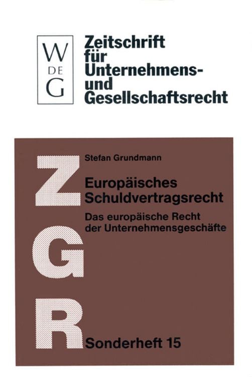 Produktbild: Europ&auml;isches Schuldvertragsrecht