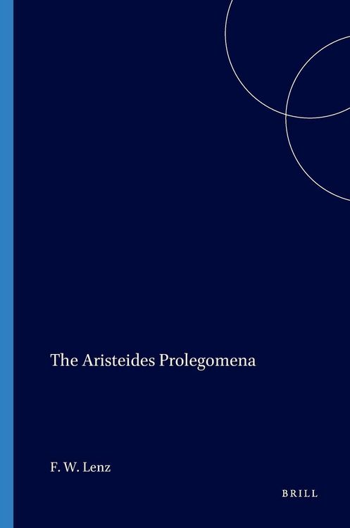 Produktbild: The Aristeides Prolegomena