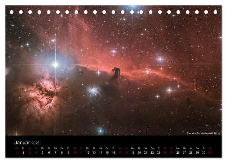 Produktbild: Deep Sky Fotografie (Tischkalender 2026 DIN A5 quer), CALVENDO Monatskalender