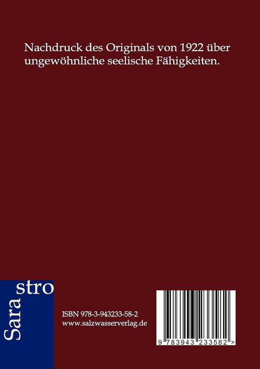 Produktbild: Telepathie und Hellsehen