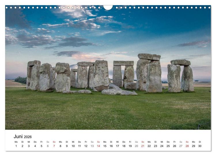 Produktbild: Foto-Momente S&uuml;d-England - Magische Orte (Wandkalender 2026 DIN A3 quer), CALVENDO Monatskalender