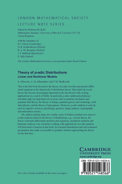 Produktbild: Theory of P-Adic Distributions