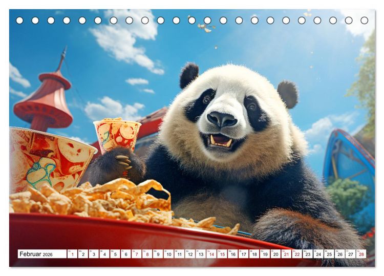 Produktbild: Sonnige Schnappsch&uuml;sse - Ein Jahr voller fr&ouml;hlicher Tiere (Tischkalender 2026 DIN A5 quer), CALVENDO Monatskalender
