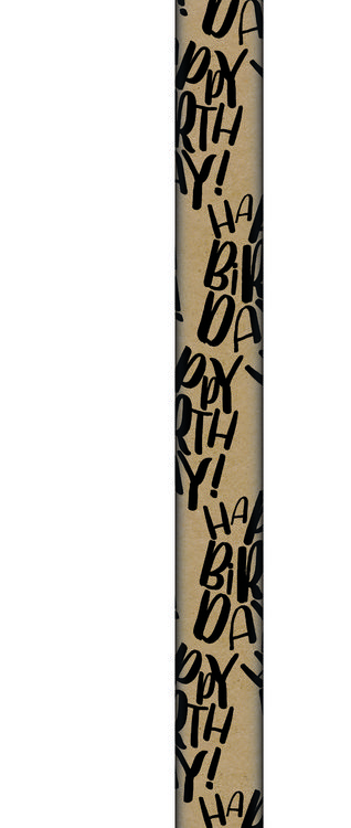 Produktbild: Geschenkpapier "Happy Birthday", schwarz