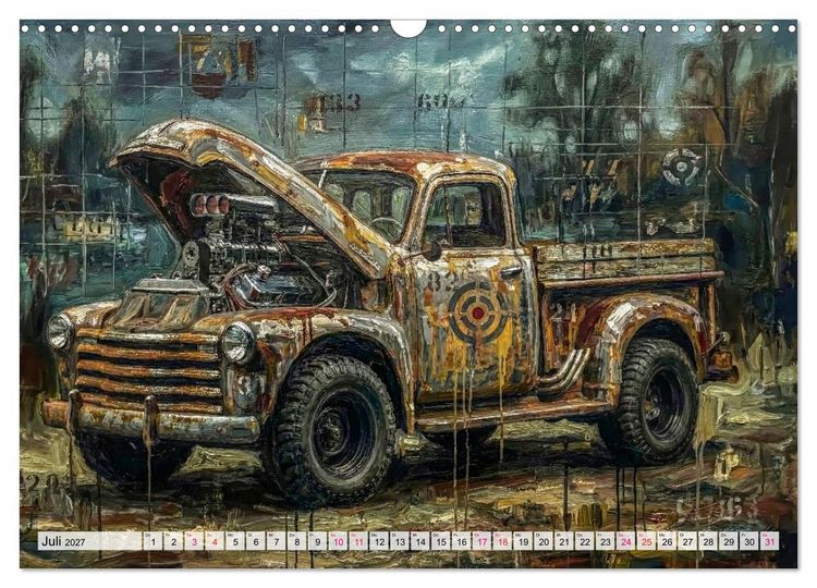 Produktbild: Patina und PS (Wandkalender 2027 DIN A3 quer), CALVENDO Monatskalender