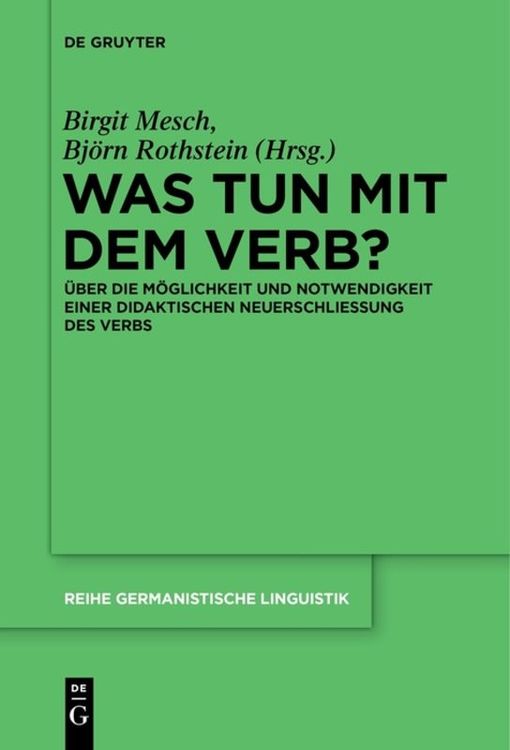 Produktbild: Was tun mit dem Verb?
