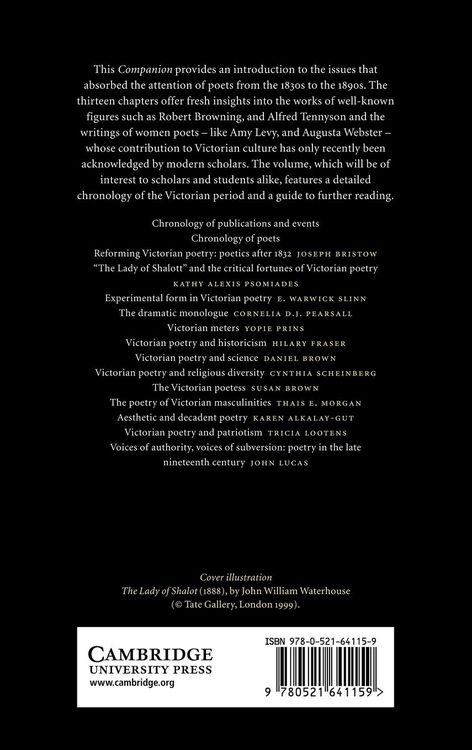 Produktbild: The Cambridge Companion to Victorian Poetry