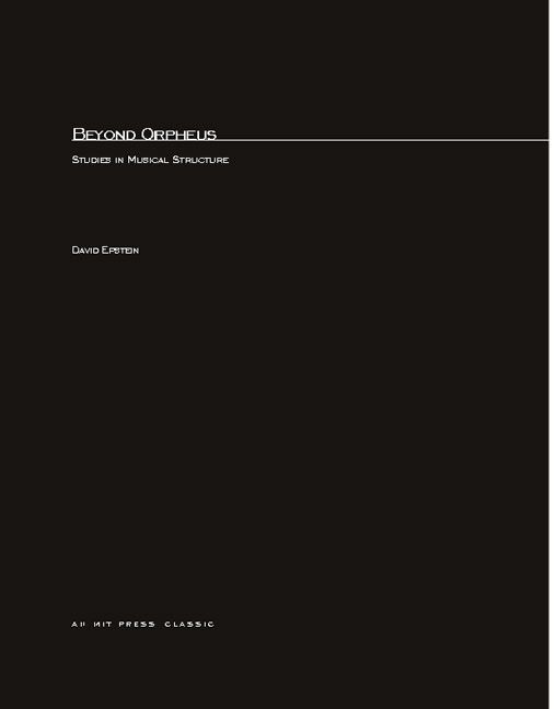Produktbild: Beyond Orpheus: Studies in Musical Structure