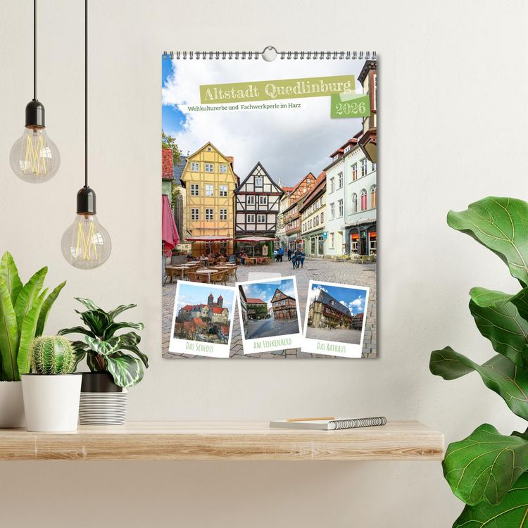 Produktbild: Altstadt Quedlinburg (Wandkalender 2026 DIN A3 hoch), CALVENDO Monatskalender