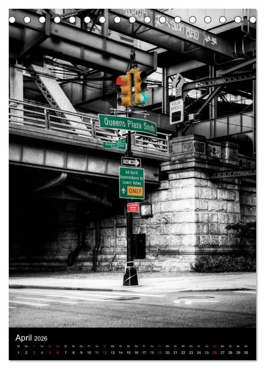 Produktbild: New York Colorkey (Tischkalender 2026 DIN A5 hoch), CALVENDO Monatskalender