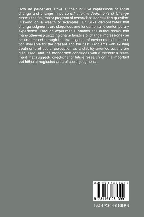 Produktbild: Intuitive Judgments of Change
