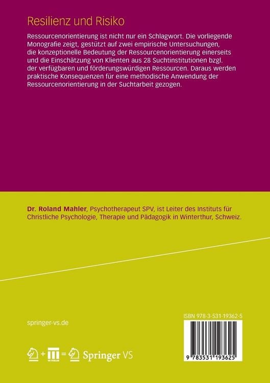 Produktbild: Resilienz und Risiko