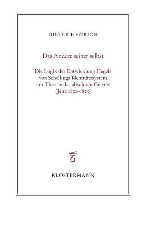 Produktbild: Das Andere seiner selbst