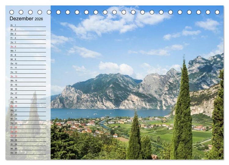 Produktbild: GARDASEE Idyllische Orte (Tischkalender 2026 DIN A5 quer), CALVENDO Monatskalender