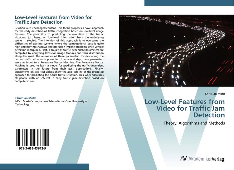 Produktbild: Low-Level Features from Video for Traffic Jam Detection