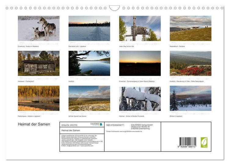 Produktbild: Heimat der Samen (Wandkalender 2027 DIN A3 quer), CALVENDO Monatskalender