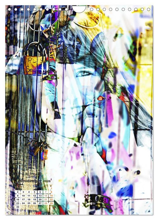Produktbild: UrbanArt Mensch und Stadt in der Kunst (Wandkalender 2026 DIN A4 hoch), CALVENDO Monatskalender