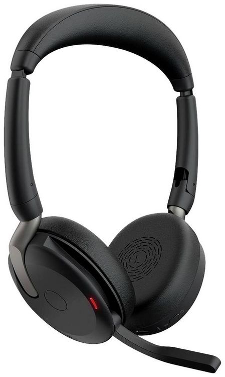 Produktbild: Jabra Evolve2 65 Flex Link380a UC On Ear Headset Bluetooth&reg; Stereo Schwarz Noise Cancelling Headset, Mikrofon-Stummschaltung, Lautst&auml;rkeregelung,