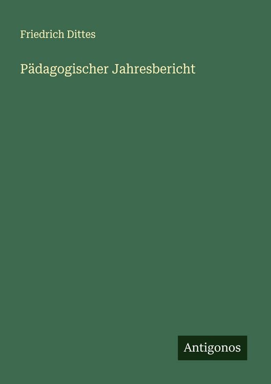 Produktbild: P&auml;dagogischer Jahresbericht