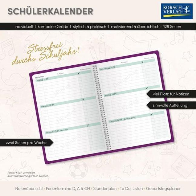 Produktbild: Sch&uuml;lerkalender Magic 2026/2027