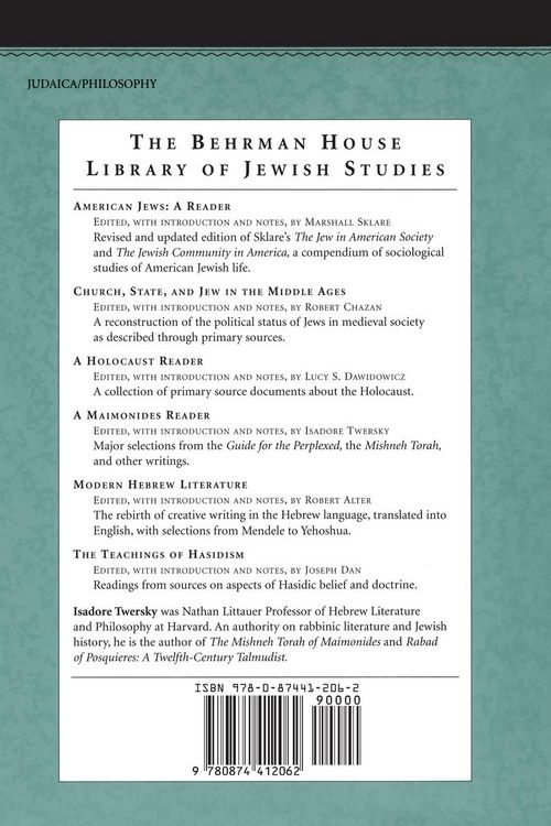 Produktbild: A Maimonides Reader