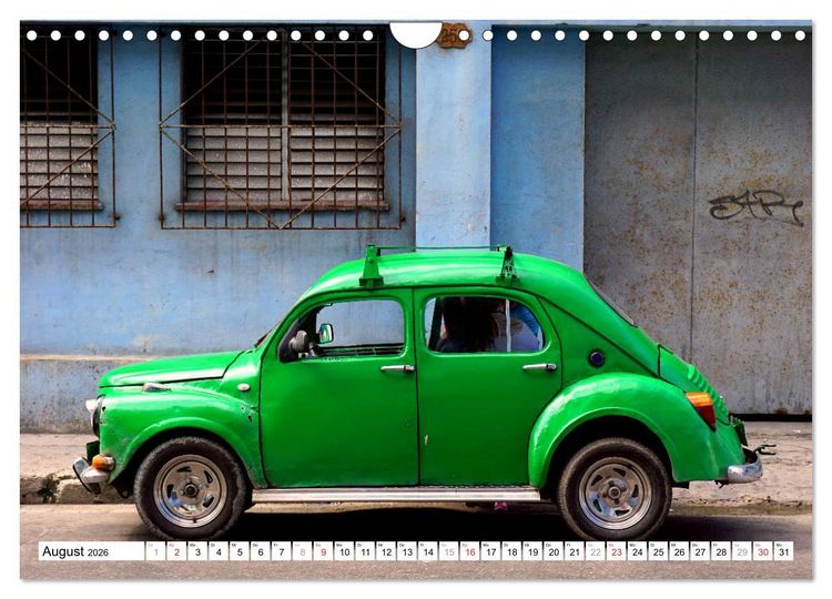Produktbild: RENAULT 4CV - Frankreichs K&auml;fer auf Kuba (Wandkalender 2026 DIN A4 quer), CALVENDO Monatskalender