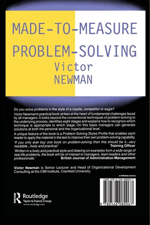 Produktbild: Made-to-Measure Problem-Solving