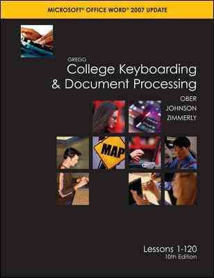 Produktbild: Gregg College Keyboarding & Document Processing: Word 2007: Kit 3: Lessons 1-120 [With CDROM and Textbook, Student Word Manual, User's Guide and Easel