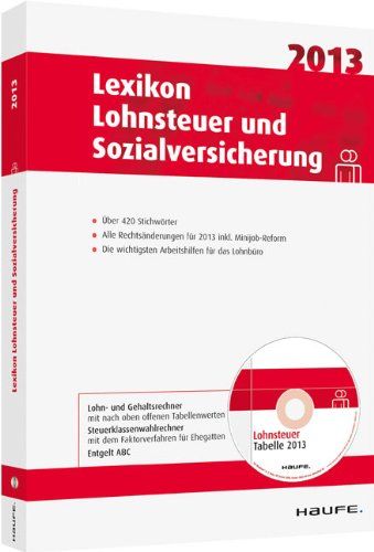Produktbild: Lexikon Lohnsteuer und Sozialversicherung 2013