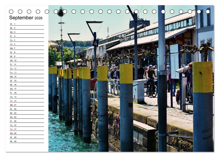 Produktbild: Konstanz - Ansichtssache (Tischkalender 2026 DIN A5 quer), CALVENDO Monatskalender