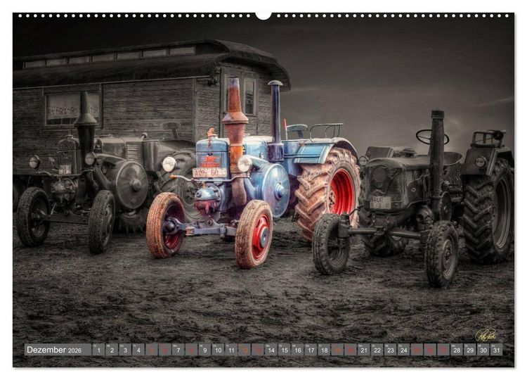 Produktbild: Traktoren - Oldtimer (hochwertiger Premium Wandkalender 2026 DIN A2 quer), Kunstdruck in Hochglanz